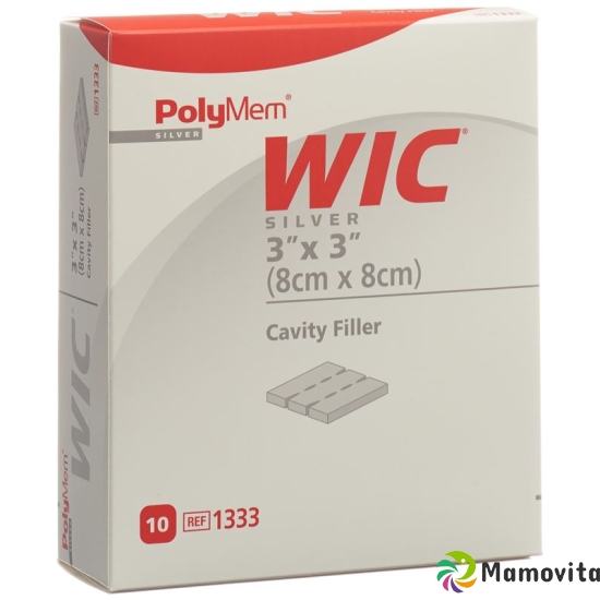 Polymem Wic Silver Wundfueller 8x8cm Steril 10 X buy online