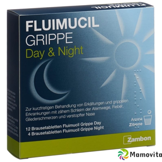 Fluimucil Grippe Day Night 16 Brausetabletten buy online