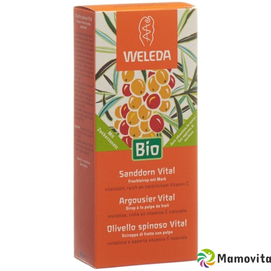 Weleda Sanddorn Vital Sirup Flasche 250ml buy online