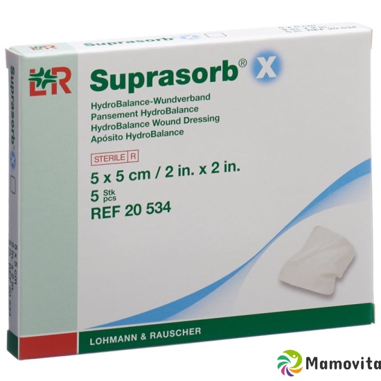 Suprasorb X Wundverband Hydrobalance 5x5cm Steril 5 Stück buy online