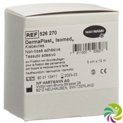 Dermaplast Isomed Klebevlies Weiss 10mx5cm Rolle