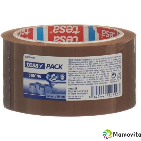 Tesa Pp packaging tape 66m:50mm Brown Strong buy online