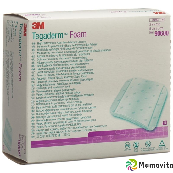 3M Tegaderm Foam Schaumkompresse 5.1x5.1cm Nicht Klebend 10 Stück buy online