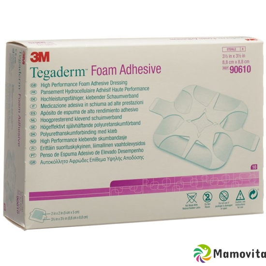 3M Tegaderm Foam Adhesive Schaumkompresse 5x5cm 10 Stück buy online