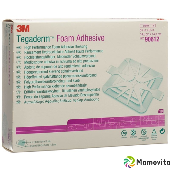 3M Tegaderm Foam Adhesive Schaumkompresse 10x10cm 10 Stück buy online