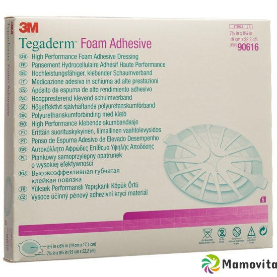 3M Tegaderm Foam Adhesive Schaumkompresse 14x17.1cm 5 Stück buy online