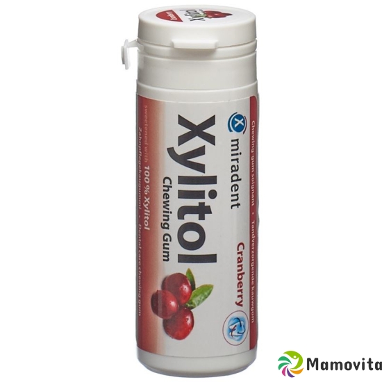 Miradent Xylitol Zahnpflege Kaugummi Cran 30 Stück buy online