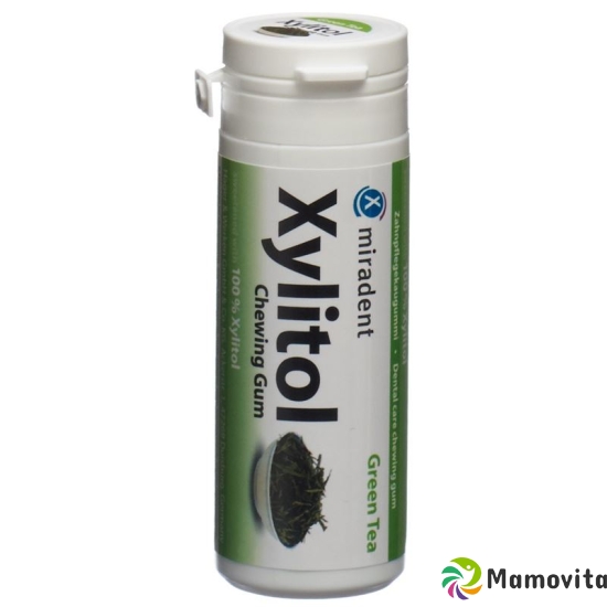 Miradent Xylitol Zahnpflege Kaugummi Gr Tee 30 Stück buy online