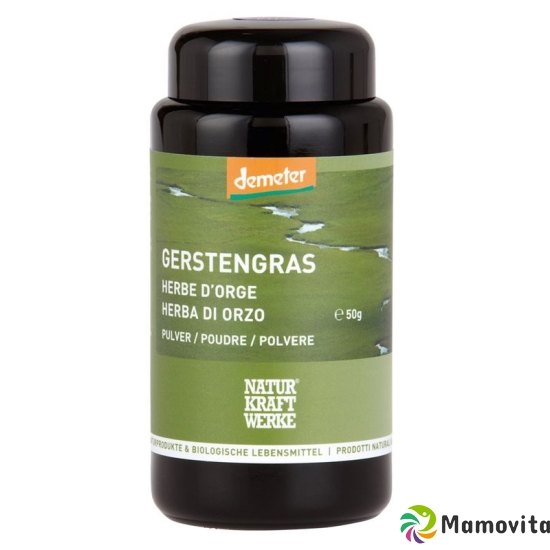 Naturkraftwerke Gerstengras Pulver Demeter 50g buy online