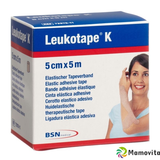 Leukotape K elastischer Tapeverband 5m x 5cm Hautfarbig buy online