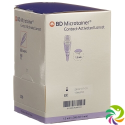 BD Microtainer Lanzetten 30g x 1.5mm Lila 200 Stück