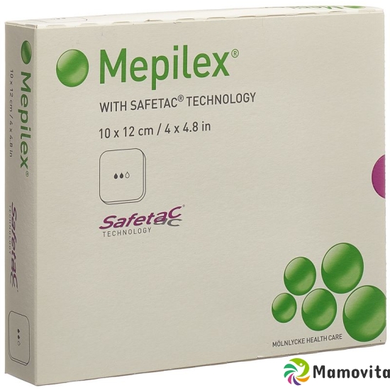 Mepilex Schaumverband Safetac 10x12cm Silik 5 Stück buy online