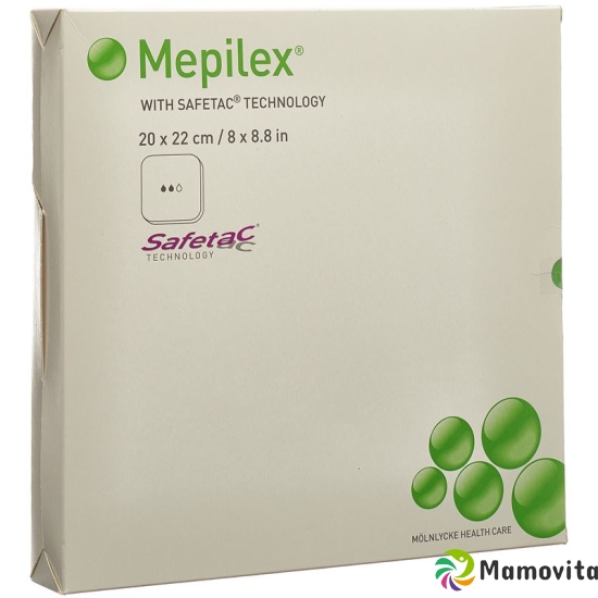 Mepilex Schaumverband Safetac 20x22cm Silik 5 Stück buy online