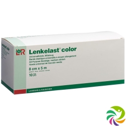 Lenkelast Color Stützverbände 8cmx5m Blau 10 Stück