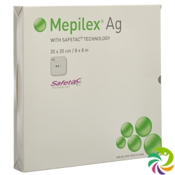 Mepilex Ag Schaumverband Safetac 20x20cm Sil 5 Stück