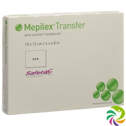 Mepilex Transfer Safetac Drainageverband 10x12cm Silikon 5 Stück