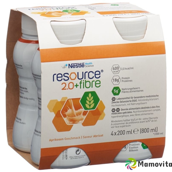 Resource 2.0 Fibre Drink Aprikose 4x 200ml buy online