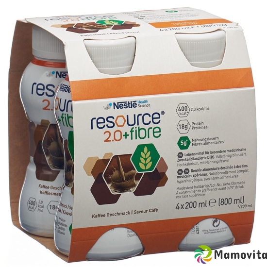 Resource 2.0 Fibre Drink Kaffee 4x 200ml buy online