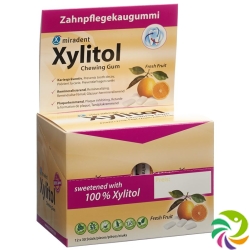 Miradent Xylitol Zahnpflege Kaugummi Fru 12x 30 Stück