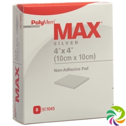 Polymem Max Silver Superabsorber 10x10cm 8 Stück