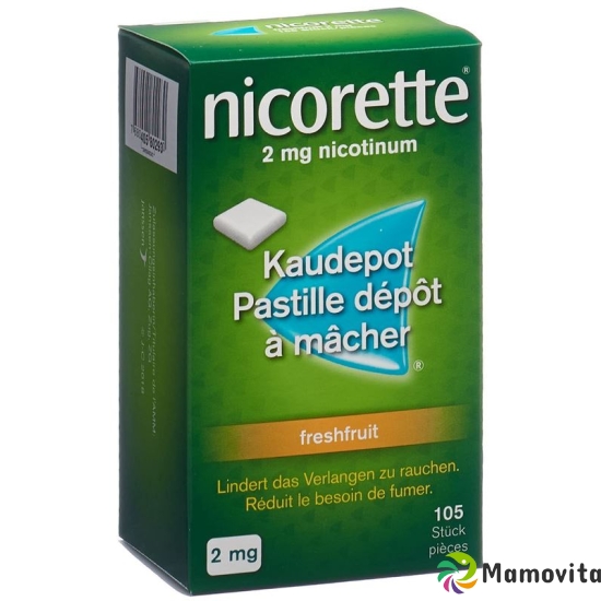 Nicorette Freshfruit 2mg 105 Kaugummi buy online