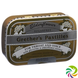 Grether’s Pastilles Elderflower Zuckerfrei Dose 110g