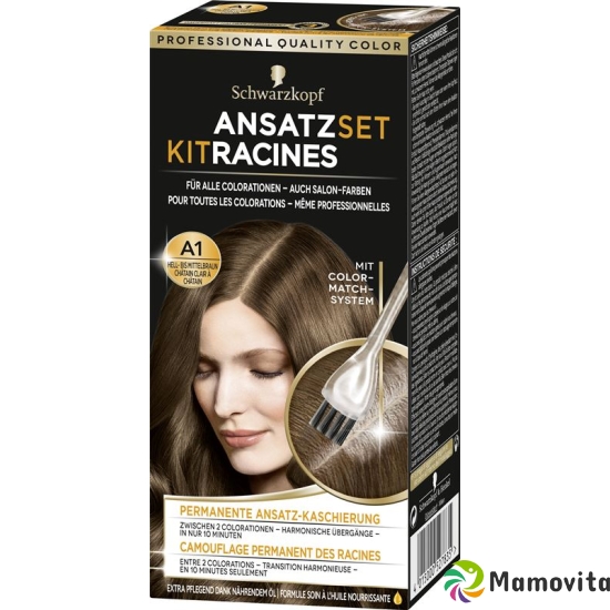 Schwarzkopf Ansatzset Hell Mittelbraun Flasche 22ml buy online