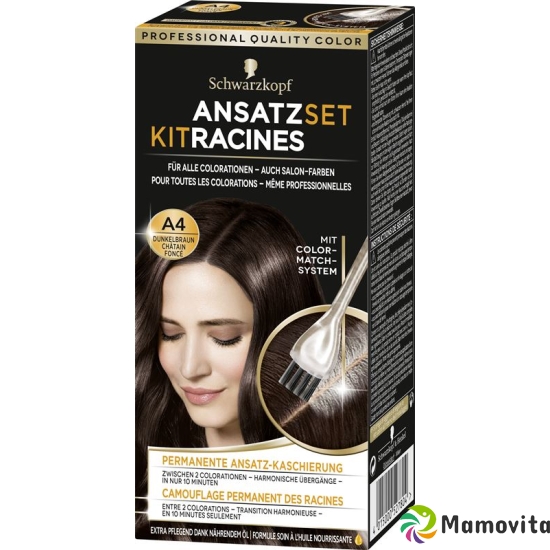 Schwarzkopf Ansatzset Dunkelbraun Flasche 22ml buy online