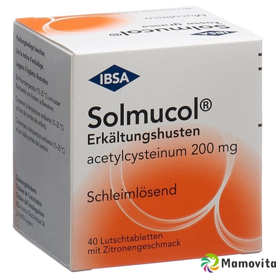 Solmucol Erkältungshusten Lutschtabletten 200mg 40 Stück buy online