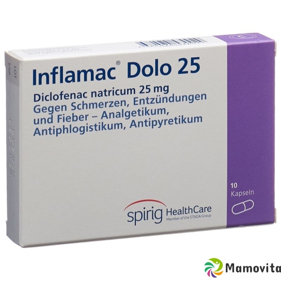 Inflamac Dolo 25mg 10 Kapseln buy online