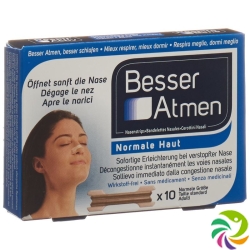 Besser Atmen Nose Strips Beige Normal 10 pieces