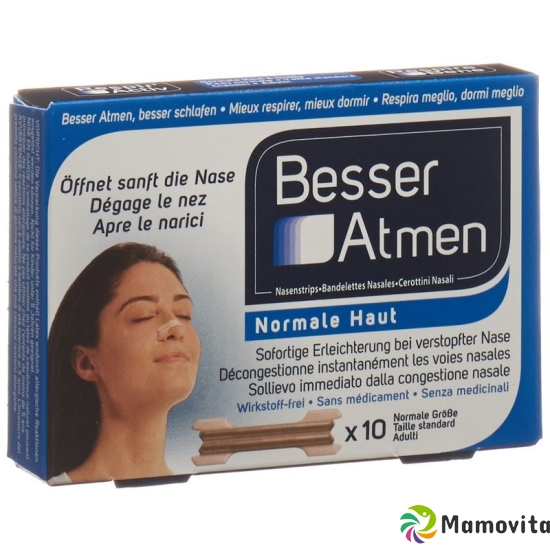 Besser Atmen Nose Strips Beige Normal 10 pieces buy online