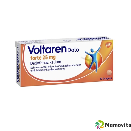 Voltaren Dolo Forte 25mg 10 Dragées buy online