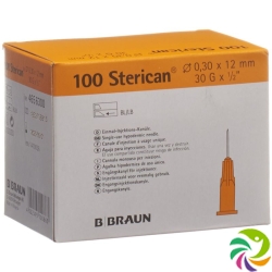 Sterican Nadel 30g 0.30x12mm Gelb Luer 100 Stück