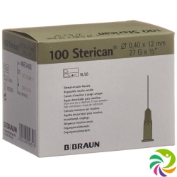 Sterican Nadel 27g 0.40x12mm Grau Luer 100 Stück