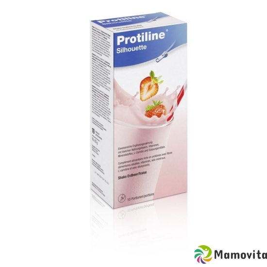 Protiline Silhouette Pulver Erdbeer 10x 25g buy online