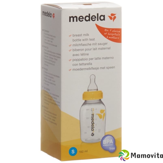 Medela Milchflasche mit Sauger 150ml S buy online