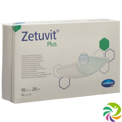 Zetuvit Plus Absorptionsverband 10x20cm 10 Stück