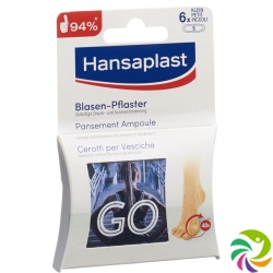 Hansaplast Foot expert SOS Blasen-Pflaster 6 Stück klein für Zehen