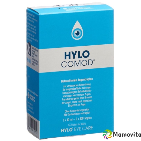 Hylo Comod Augentropfen 2 Flaschen 10ml buy online