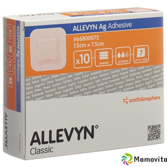 Allevyn Ag Adhesive Wundkompressen 7.5x7.5cm 10 Stück buy online