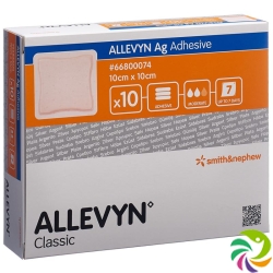 Allevyn Ag Adhesive Wundkompressen 10x10cm 10 Stück