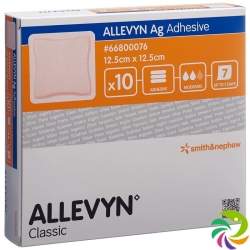 Allevyn Ag Adhesive Wundkompressen 12.5x12.5cm 10 Stück