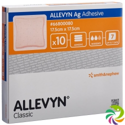 Allevyn Ag Adhesive Wundkompressen 17.5x17.5cm 10 Stück