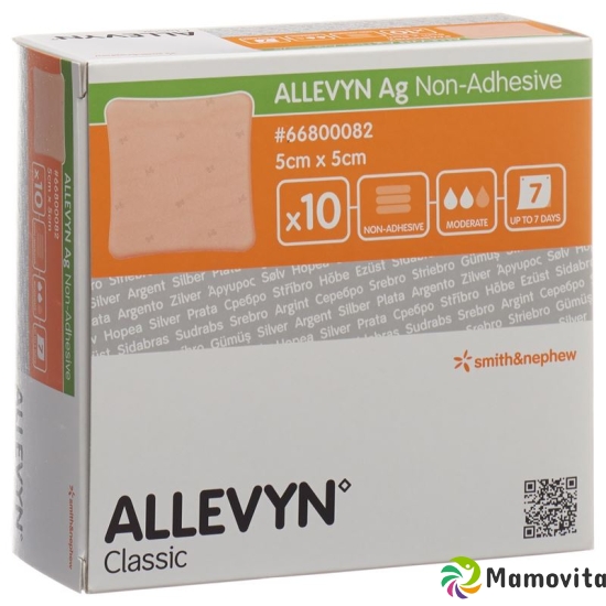 Allevyn Ag Non-Adhesive Wundkompressen 5x5cm 10 Stück buy online