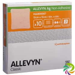 Allevyn Ag Non-Adhesive Wundkompressen 15x15cm 10 Stück