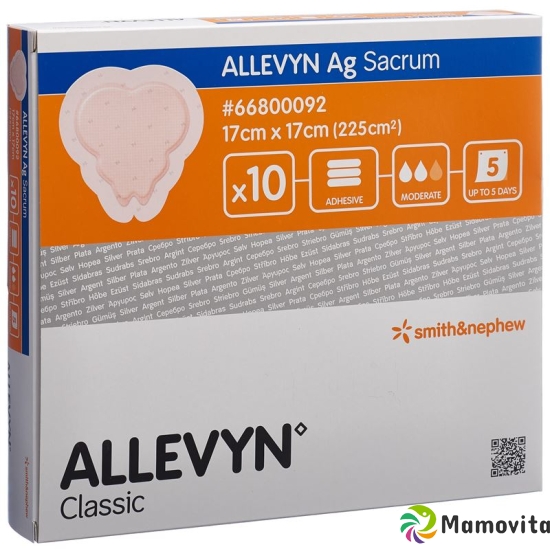 Allevyn Ag Wundkompr 17x17cm Sacrum 10 Stück buy online