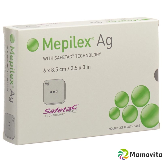 Mepilex Ag Schaumverband Safetac 6x8.5cm Sil 5 Stück buy online