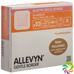 Allevyn Gentle Border Wundverband 10x10cm 10 Stück