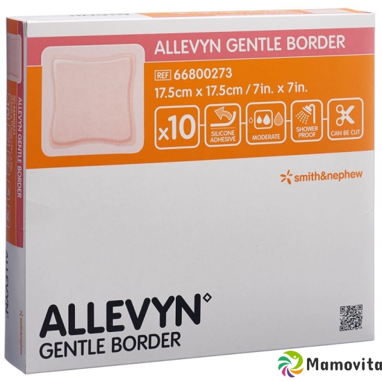 Allevyn Gentle Border Wundverband 17.5x17.5cm 10 Stück buy online